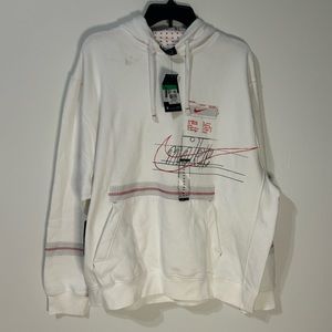 Nike Story of The Swoosh Pull-over Hoodie Brand New White Men XL Standard Fit